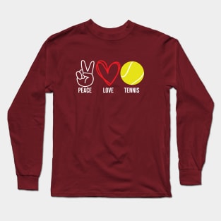 Peace Love Tennis Long Sleeve T-Shirt